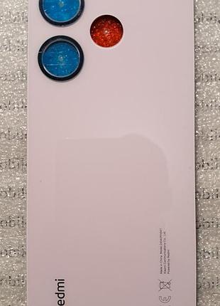 Задняя крышка для xiaomi redmi 13 4g розовая (pearl pink) оригинал стекло с олеофобным покрытием