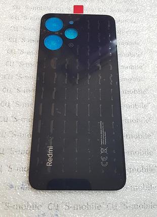 Задня кришка для xiaomi redmi 12 4g чорна (midnight black) оригінал олеофобне покриття