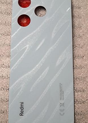 Задня кришка для xiaomi redmi 13 4g блакитна (ocean blue) оригінал скло з олеофобним покриттям