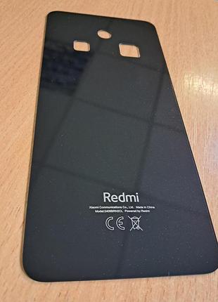 Задня кришка для xiaomi redmi 14c чорна (midnight black) оригінал скляна (олеофобне покриття)
