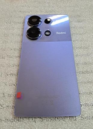 Задня кришка для xiaomi redmi note 13 pro 4g фіолетова (lavender purple) зі склом камер оригінал олеофобка