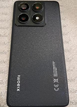 Задня кришка для xiaomi 14t pro чорна (titan black) оригінал скло (зі склом камери)
