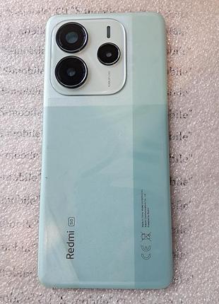 Задняя крышка для xiaomi redmi note 14 5g зелёная (coral green) со стеклом камер оригинал