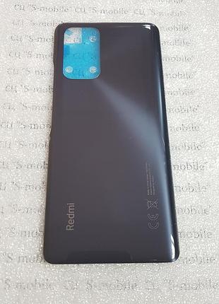 Задня кришка для xiaomi redmi note 10 pro чорна скло оригінал (олеофобне покриття)