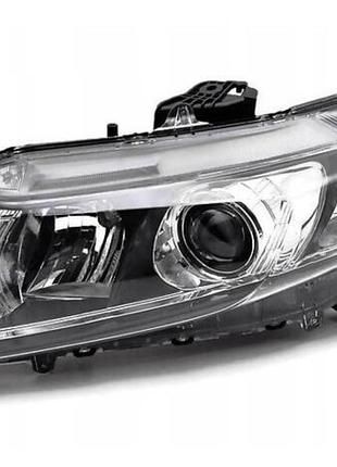 Фара передняя honda civic 9 2011-2013 sd, левая, электрическая регулировка, с корректором, без ламп (d4s/hb3/wy21w/w21), depo,