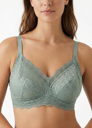 Бюстгальтер-топ без кісточок marks&spencer 75g фісташковий