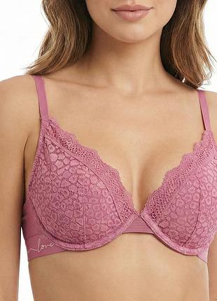 Бюстгальтер з чашкою на кісточках marks&spencer 75b рожевий