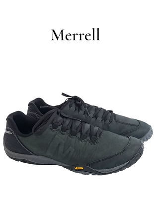 Кожаные кроссовки merrell parkway emboss lace black green оригинал