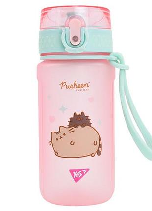 Пляшка для води 708321 "pusheen" 500 мл, рожева, софт тач yes