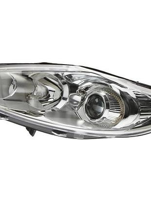 Фара передняя ford fiesta 6 2008-2013, левая h7/h1, серая рамка, электрическая регулировка, с моторчиком, depo, 431-1188lmld-em