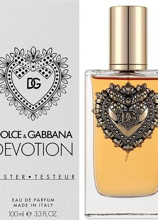 Парфюмированная вода dolce & gabbana devotion оригинал (тестер с крышечкой)