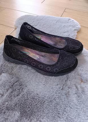 Жіночі легкі мережевні балетки skechers ez flex 3.0 majesty 26см