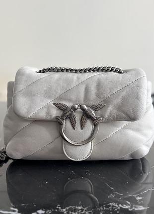 Pinko шкіряна сумка через плече love puff medium
