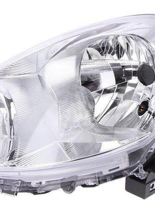 Фара передняя nissan micra k13 2010-2014, левая h4, электрическая регулировка, depo, 215-11d9l-ld-em