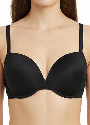 Бюстгальтер чашка с косточками хлопок marks&spencer 95d черный 95d