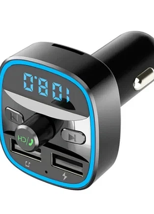 Fm модулятор t25 bluetooth 3в1 автомобільний трансмітер mp3 usb microsd handsfree для прикурювача