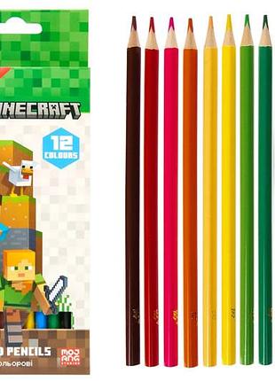 Олівці кольорові 290760 yes 12 кол. "minecraft" yes