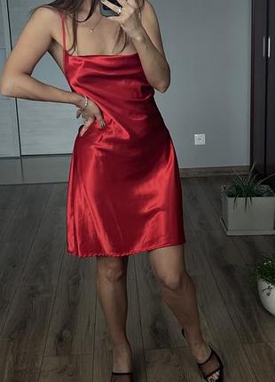 Сатинове плаття h&m 3