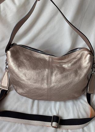 Gianni chiarini firenze сумка новая оригинал итальялия кожа кожа кожаная бежевая золотистая длинная ручка короткая вместительная большой люкс бренд