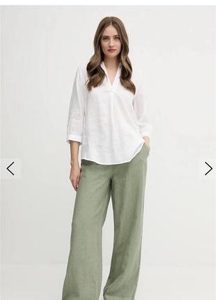 Сорочка uniqlo 100% льон жіноча с-м лляна сорочка