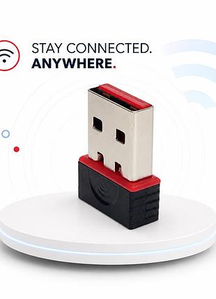 Компактний usb wi-fi адаптер для бездротового підключення до інтернету