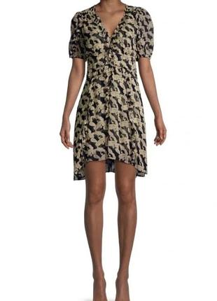 Платье the kooples paisley print mini dress с характерным принтом пейсли,размер м.