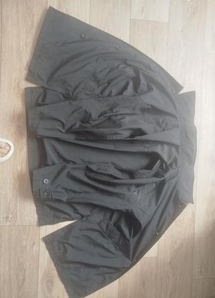 Чоловічий плащ чорний xxl з капюшоном