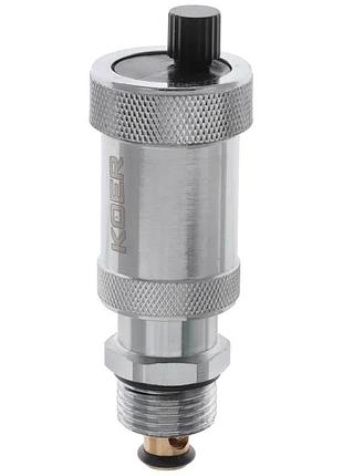 Отвод воздуха автоматический прямой с обратным клапаном 1/2" koer kr.1254 (kr2667)