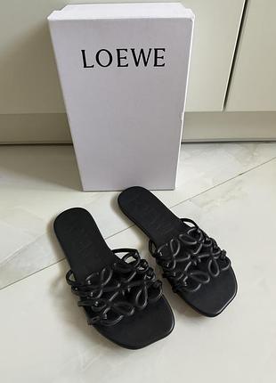 Шлепки шлепанцы тапочки мюли loewe