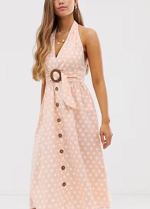 Хорошее платье в горох от бренда asos