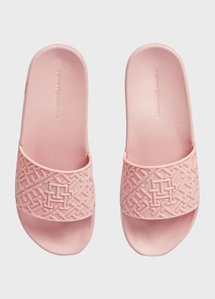Шльопанці tommy hilfiger monogram pool slides