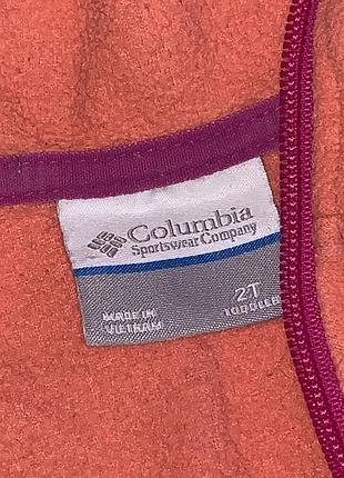Кофта флісова для дівчинки columbia розмір 2т 6