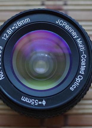 Объектив jcpenney multi coated 28 mm 2.8 m42
