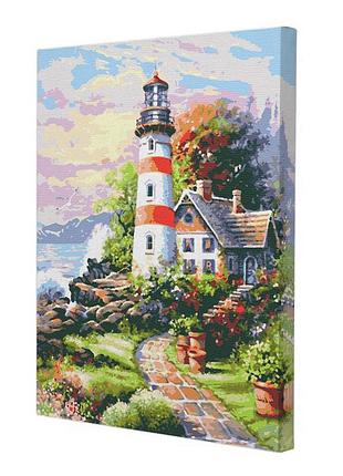 Картина за номерами riviera blanca квітковий мис 40x50 см (rb-0044)