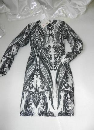 Супер стильное платье пайетки сетка