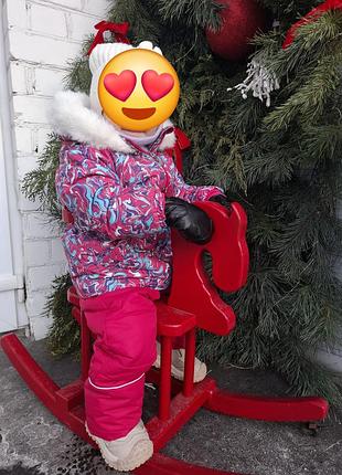 Зимовий комбінезон роздільний,2 пари штанів+подарунок