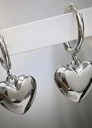 Сережки серце