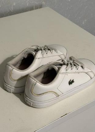 Білі кеди lacoste 3