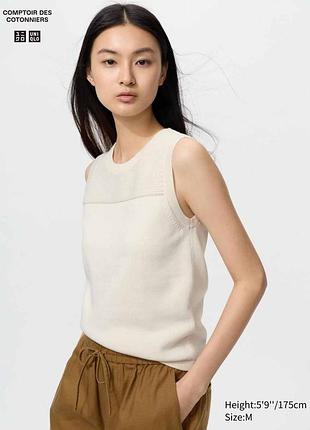 Женская вязаная майка uniqlo