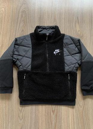 Детская флисовая кофта анорак nike air max