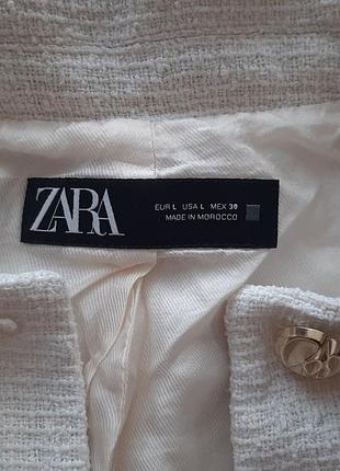 Жакет zara l розмір білий