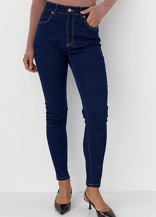 Облягаючі джинси skinny - синій цвет, 40р (є розміри)