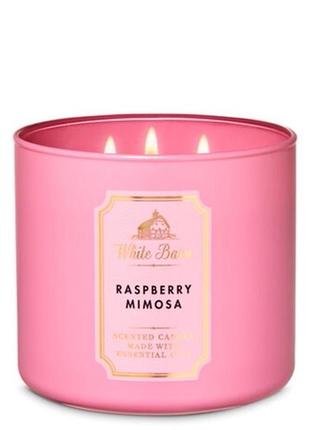 Свічка bath&body works raspberry mimosa