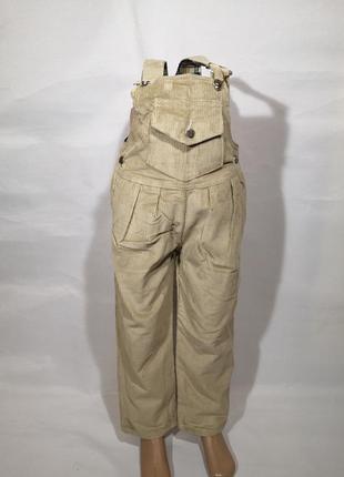 Вельветовый комбинезон на байковой подкладке