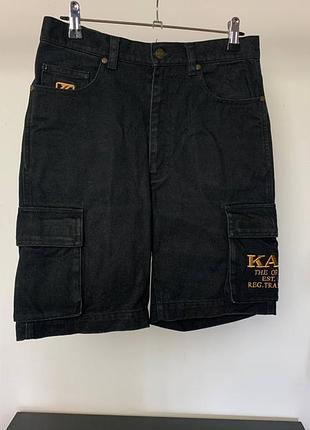 Женские джинсовые шорты карго karl kani