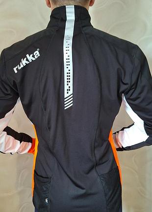 Велокуртка soft shell rukka, windproof. чоловіча велосипедна куртка софтшел, вітрозахист, оригінал. ветрозащитная куртка рефлективная