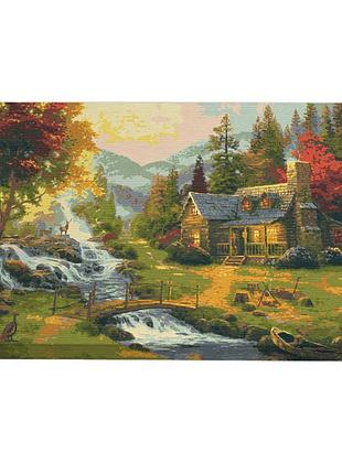 Картина за номерами riviera blanca будиночок у лісі 40x50 см (rb-0466)