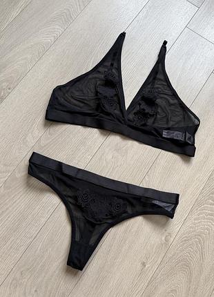 Комплект білизни 4хл 🖤