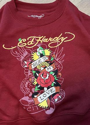 Кофта edhardy червона нова оригінальна 2