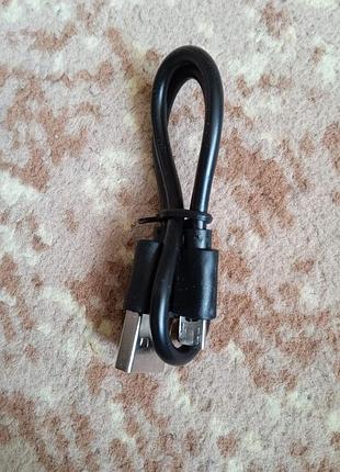Короткий кабель usb - micro-usb (30 см) шнур для зарядки та даних